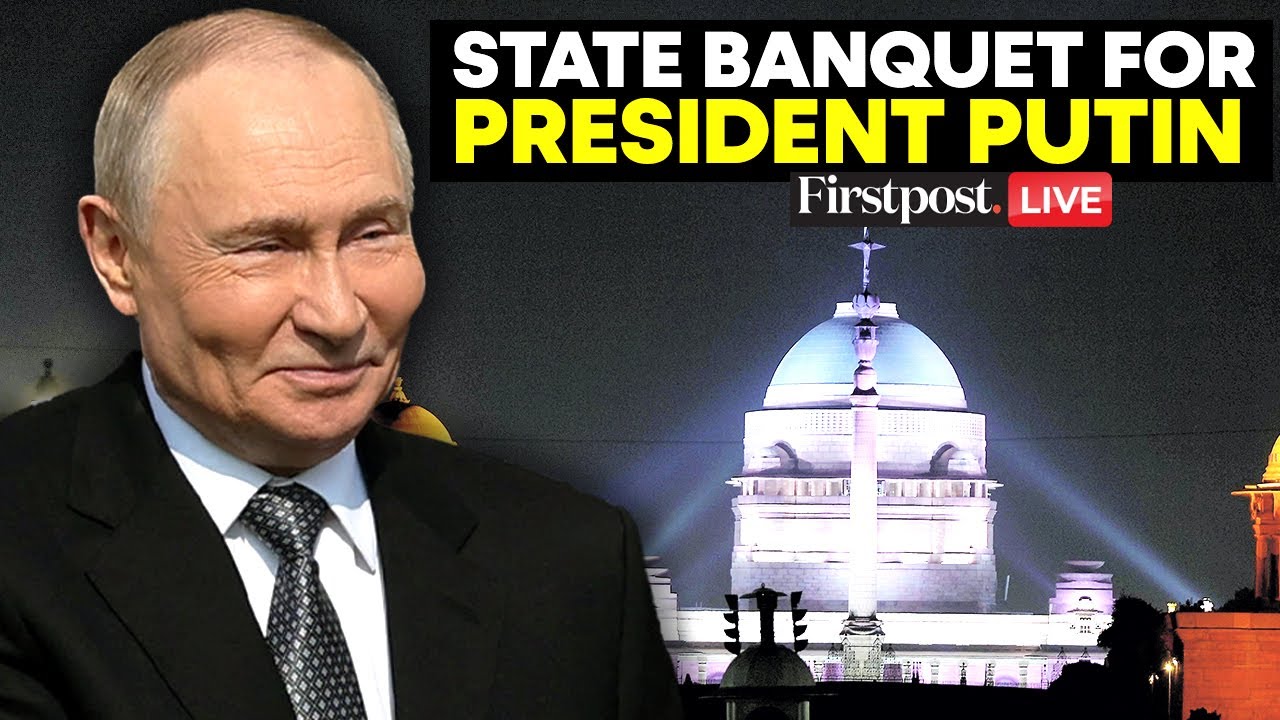LIVE: Putin Attends State Banquet at Rashtrapati Bhavan | Putin in India | Putin India Visit | N18G