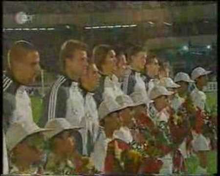 Iran v Germany, 2004, National anthems.