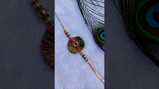 सिल्क थ्रेड वाली राखी /how to make silk thread rakhi making #diy #ytshorts #rakhi #craft #shorts