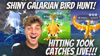 Download lagu ✨Shiny Galarian Bird Hunt, Kyogre Raids and Hitting 700K CATCHES In Pokemon Go LIVE!✨ mp3