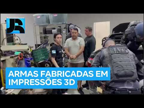 Cinco suspeitos de vender armas fabricadas em impressões 3D são presos no RJ