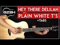 Hey There Delilah Guitar Tutorial Plain White T S Guitar Lesson Easy Fingerpicking