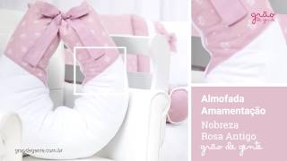Almofada para Amamentação Nobreza Rosa Antigo | Ref: 61199