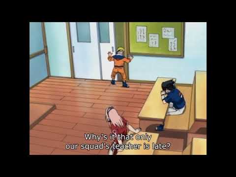 Naruto - Team 7 and Introduction of Kakashi hatake (English subbed)