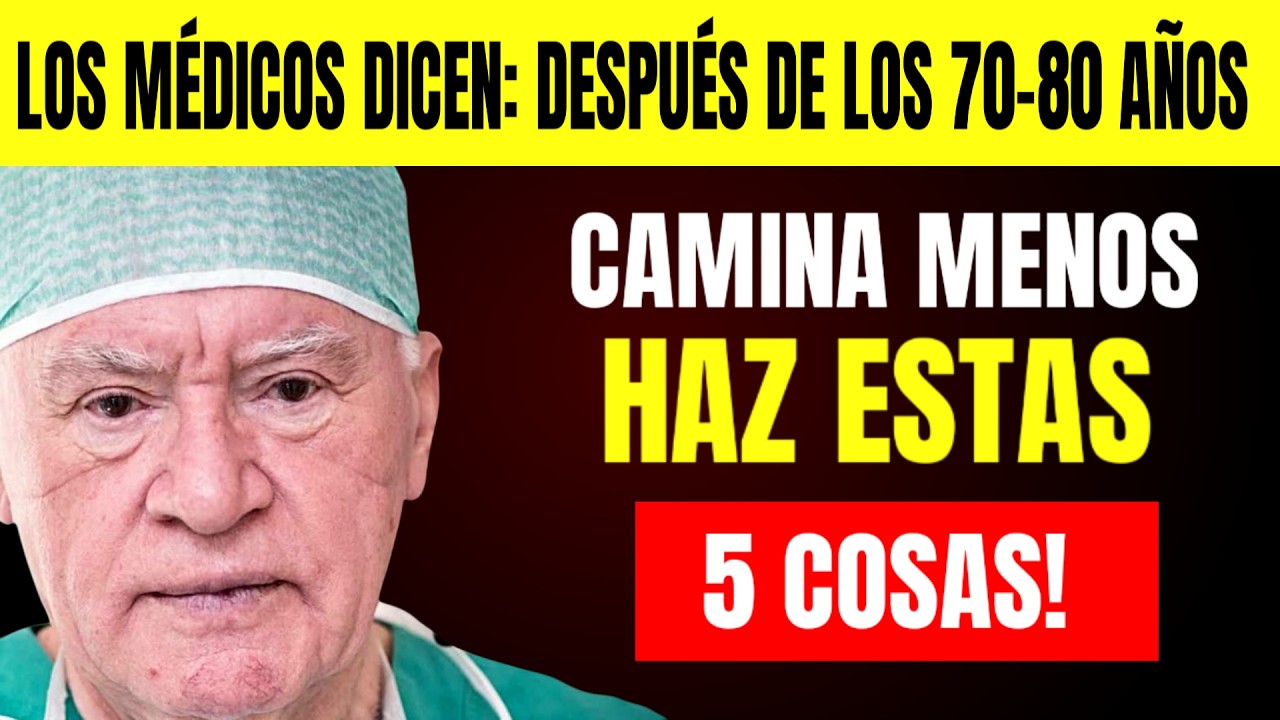 ¿Tienes 70-80 Años? Camina Menos y Descubre Estos 5 Secretos Para Mejorar Tu Salud