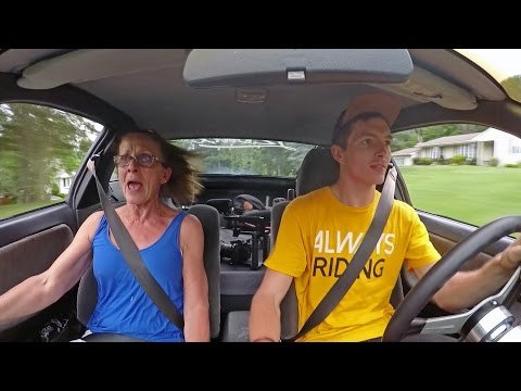 Trying to Scare my Mom in the 240sx