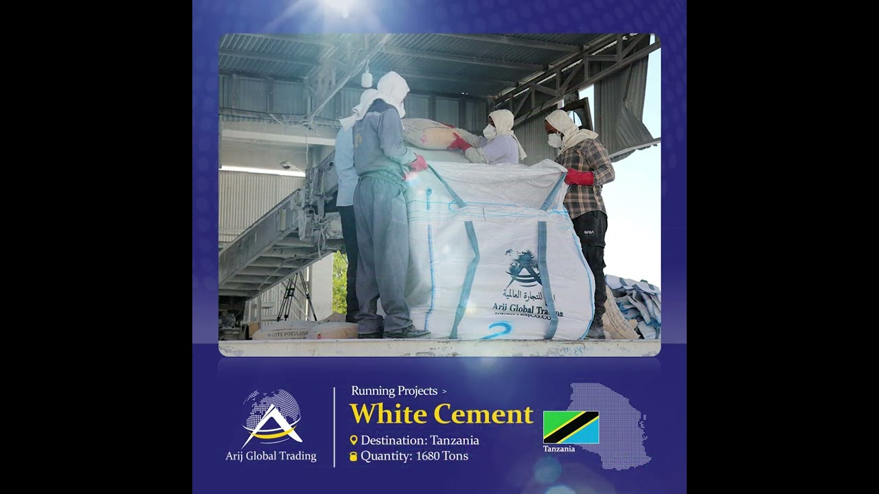 Arijco's White Cement Export to Tanzania! 🇹🇿