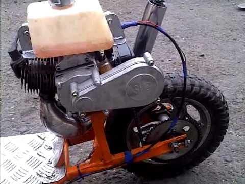 49cc Petrol Scooter - Homemade - Mini Moto