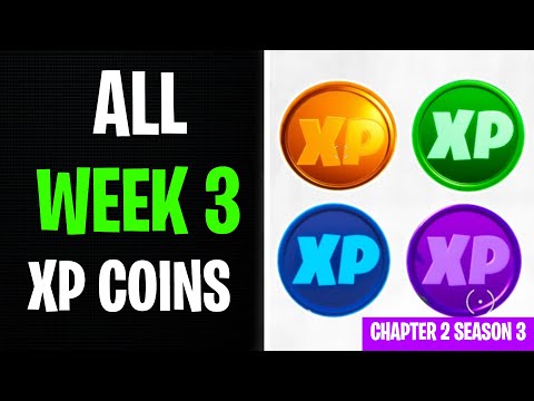 All 11 XP Coins Locations WEEK 3 - Fortnite Chapter 2 Season 3