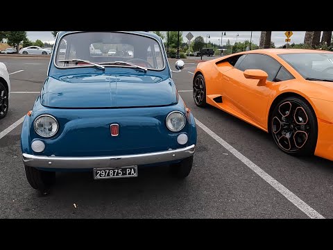 1971 Classic Fiat 500 a Big Hit at Cars & Coffee Italian Day!