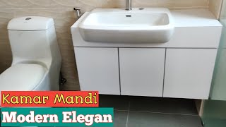 Desain Kamar Mandi Elegan modern Minimalis