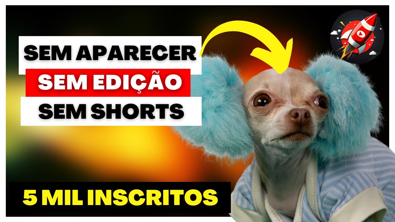 com 5 mil inscritos já ganho mais que 70% da população BR (4 vídeos por mês)