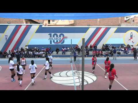 San Román Vs. Moho, Voley, 2do set, Juegos Deportivos Regionales Puno 2025, Gobierno Regional Puno.