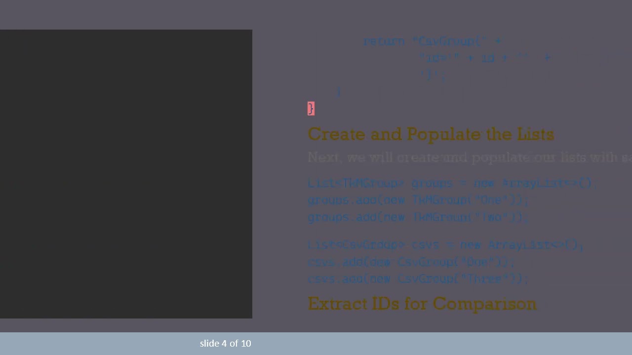 How to Compare Two Lists in Java and Find Unmatched Elements