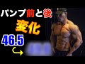 【パンプ後の腕周りは何cm?】腕トレ後の筋肉のサイズの変化