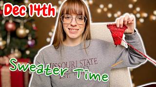 Officially Starting My Christmas Sweater | PassioKnit Vlogmas 2025 Day 14