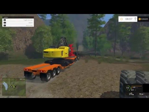 Messing around with my new Dual Joysticks for Farming Simulator 2015