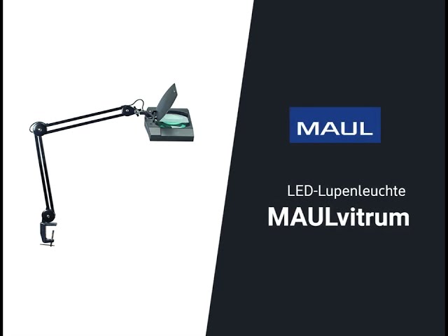 Vidéo teaser pour MAULvitrum Lupenleuchte mit Klemmfuß - schwarz