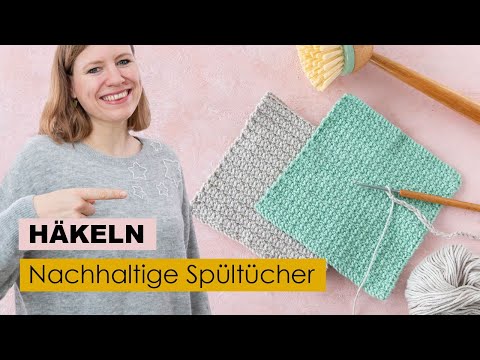 Einfache Spültücher häkeln – nur mit festen Maschen und Luftmaschen