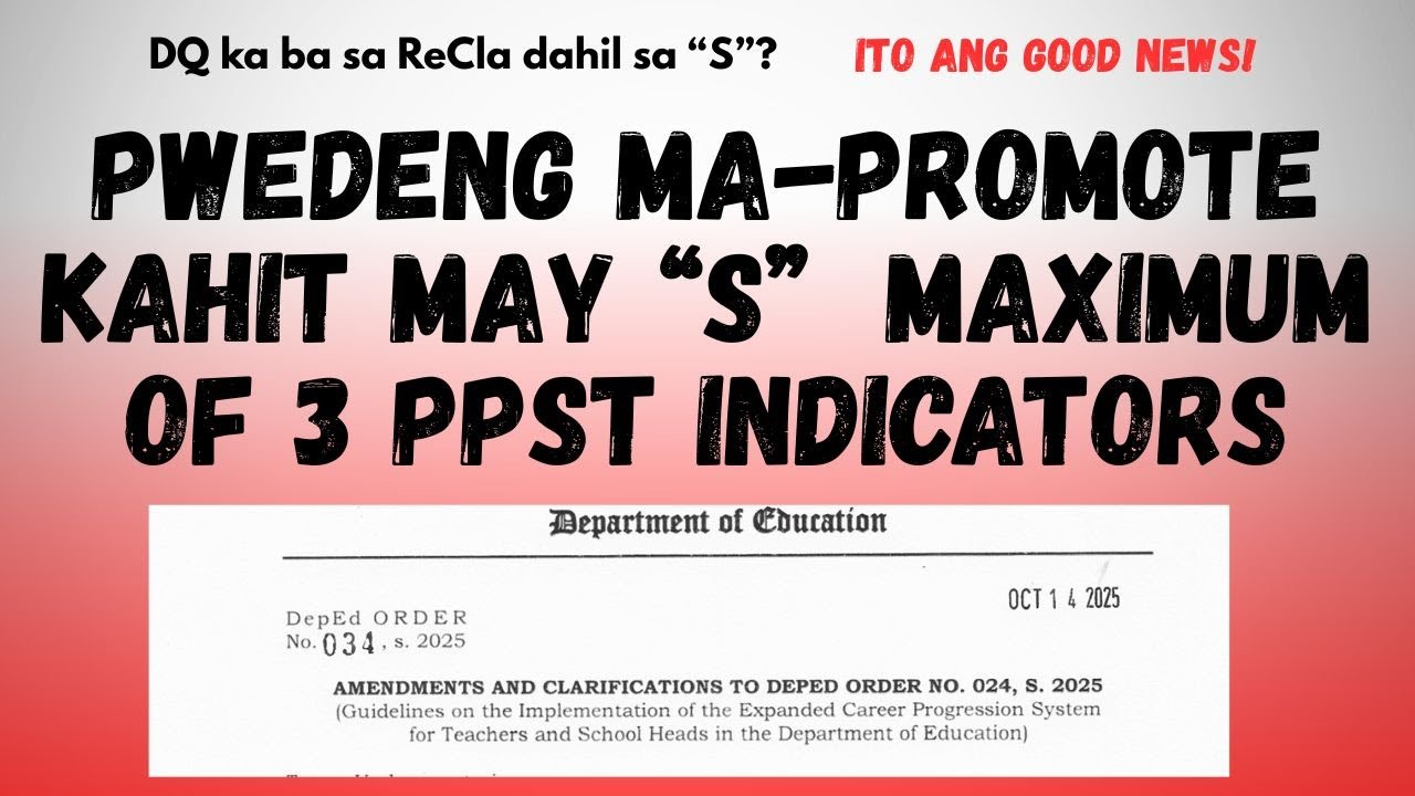 AMENDMENTS on the Reclasification for Teachers under ECP. Baka hindi ka na DisQualified? Good News!