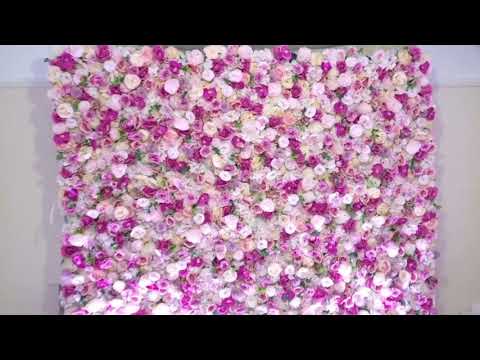 DIY Quick and Easy Flower wall - Wedding Decoration Ideas at home -