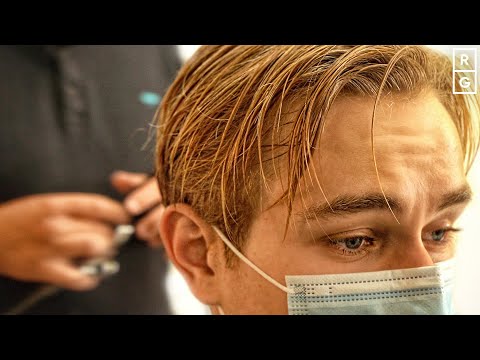 Young Leonardo DiCaprio Inspired Haircut (90s Mens...