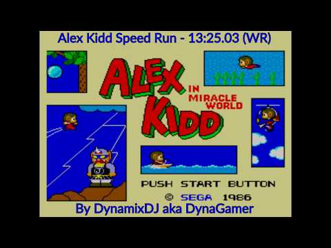 Alex Kidd in Miracle World Speed Run | Ex-WR | 13:25, no glitches