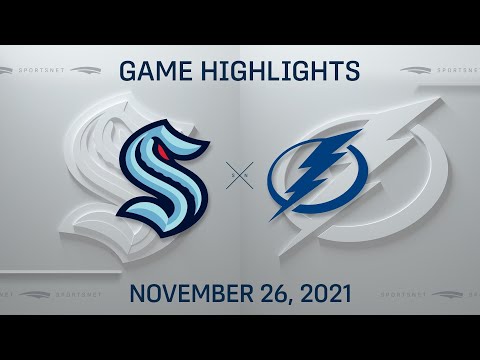 NHL Highlights | Kraken vs. Lightning - Nov. 26, 2021