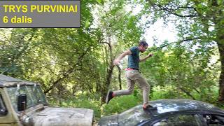 Trys purviniai - UAZ top speed, dar dvi užduotys, Subaras vėl sėdo