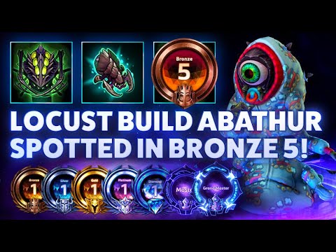 Abathur Monstrosity - LOCUST BUILD ABATHUR SPOTTED IN BRONZE 5! - Hardstuck Bronze 5 Adventures 2022