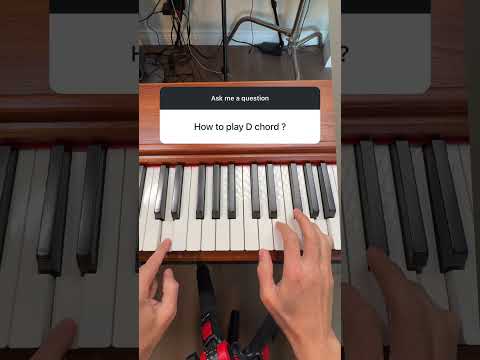 D Major Chord on Piano