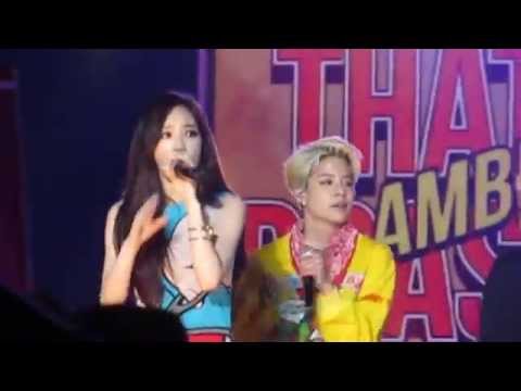 [FANCAM] 150321  f(x) AMBER ft.SNSD TAEYEON - Shake That Brass @ SMTOWN  in TAIWAN
