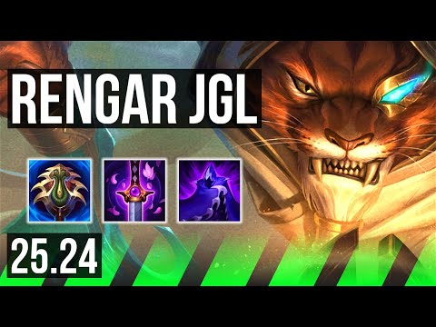 RENGAR vs GRAVES (JGL) | Good KDA: 25/1/9 | KR Grandmaster | 25.24