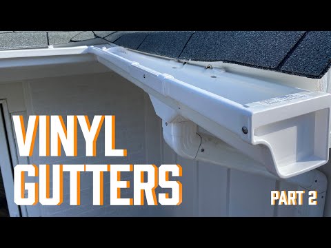 DIY Vinyl Gutters