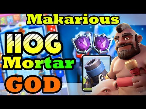 HOG MORTAR GOD at 7100 TROPHIES | Best F2P Deck - Clash Royale
