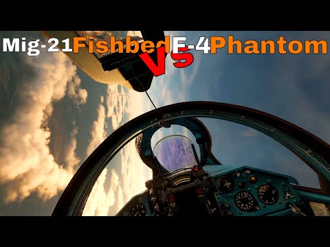 [BRUTAL REALISM] | Mig21 Fishbed Vs F4 Phantom Dogfight |  Dcs World 2.7 | 4K 60Fps HDR