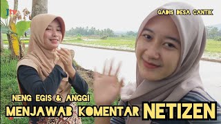 Download lagu Menjawab komentar dari netizen dengan santai | Neng Anggi dan Neng Egis | gadis desa cantik mp3