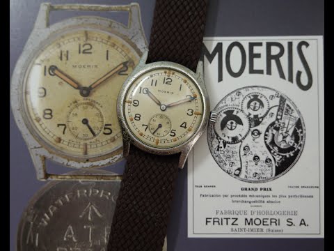 c1941 Moeris ATP military issued men's watch, with a guide on what to look for in the fake versions