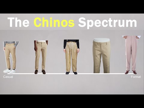 How to Choose Your Chinos | Details That Influence Formality