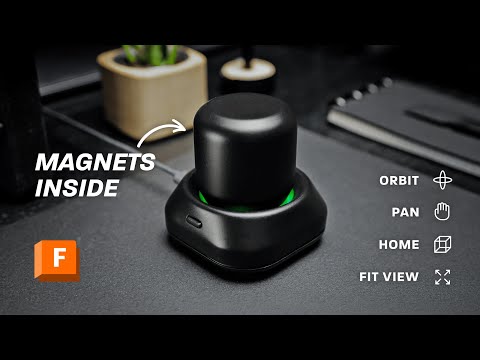 I Made my own Space Mouse for Fusion 360 using Magnets (DIY)