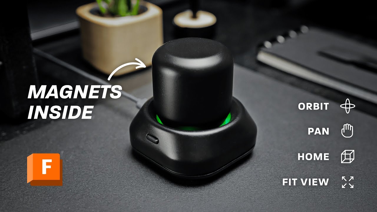 I Made my own Space Mouse for Fusion 360 using Magnets (DIY)