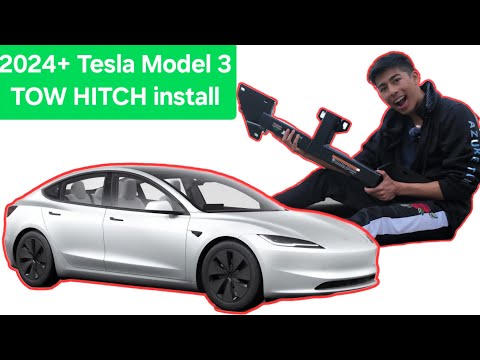 2024 Highland Tesla Model 3 | Installing a Tow Hitch (Torklift EcoHitch Install)