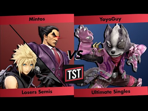 TST #33 Losers Semis - Mintos (Kazuya, Cloud, Roy) Vs. YoyoGuy (Wolf) Smash Ultimate - SSBU