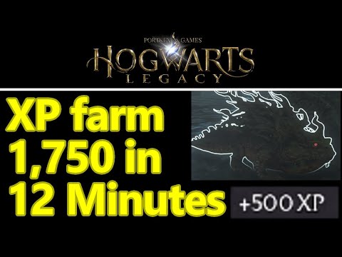 Hogwarts Legacy level up fast with this 1,750 xp in 12 minutes xp farm dugbog location guide farming