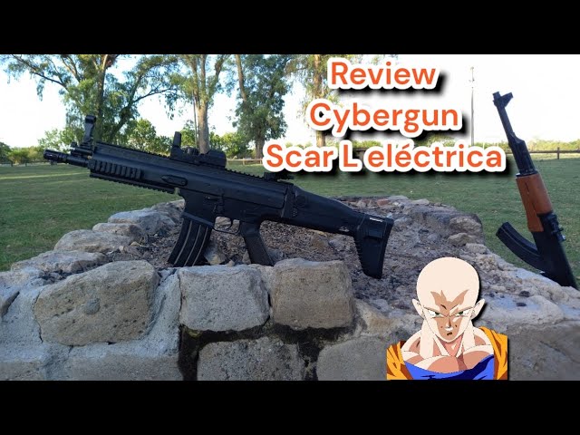 Vídeo relacionado con Airsoft-Pack Duo Rifle eléctrica FN Scar y Pistola de Muelle FNS-9 (0.5 Julios) + 500 Bolas