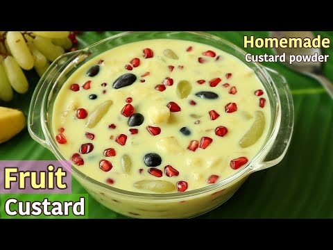 ఇలా ఇంట్లోనే కస్టర్డ్ పౌడర్ చేసుకొని ఫ్రూట్ కస్టర్డ్ ని మంచిరుచిగా చేసేయచ్చు😋Fruit Custard In Telugu