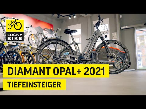 Diamant Opal+ 2021 Tiefeinsteiger | Sportliches E-Bike für den urbanen Raum