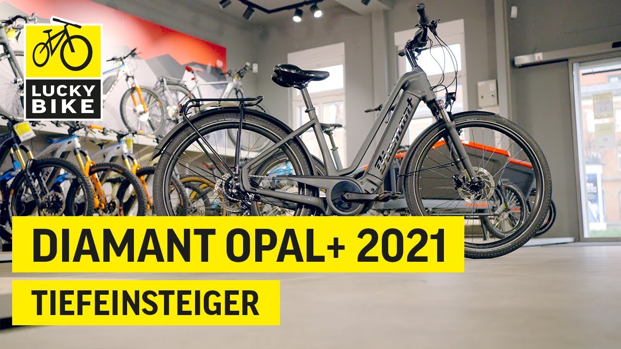 Diamant Opal+ 2021 Tiefeinsteiger | Sportliches E-Bike für den urbanen Raum