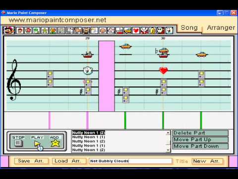 Mario Paint: Nutty Noon 1-Kirby's Return to Dream Land