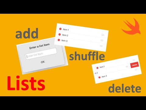 Learn how to add, edit and delete items in SwiftUI Lists